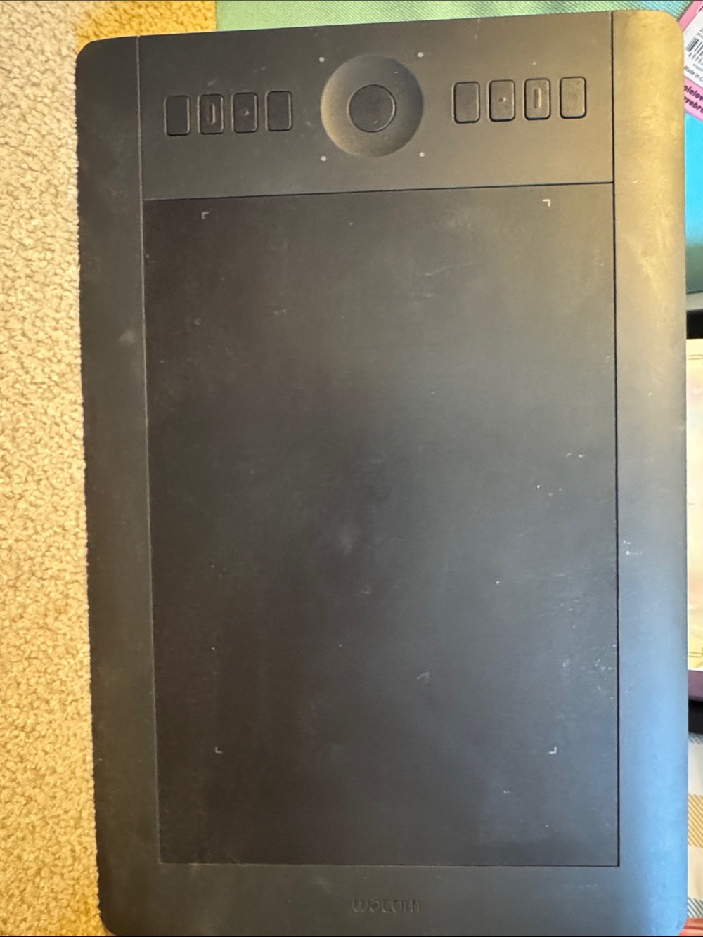 Wacom Black Graphics Tablet with Shortcut Keys and Dial